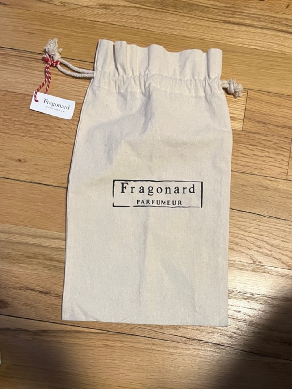 Fragonard Natural Canvas Drawstring Pouch - Cream